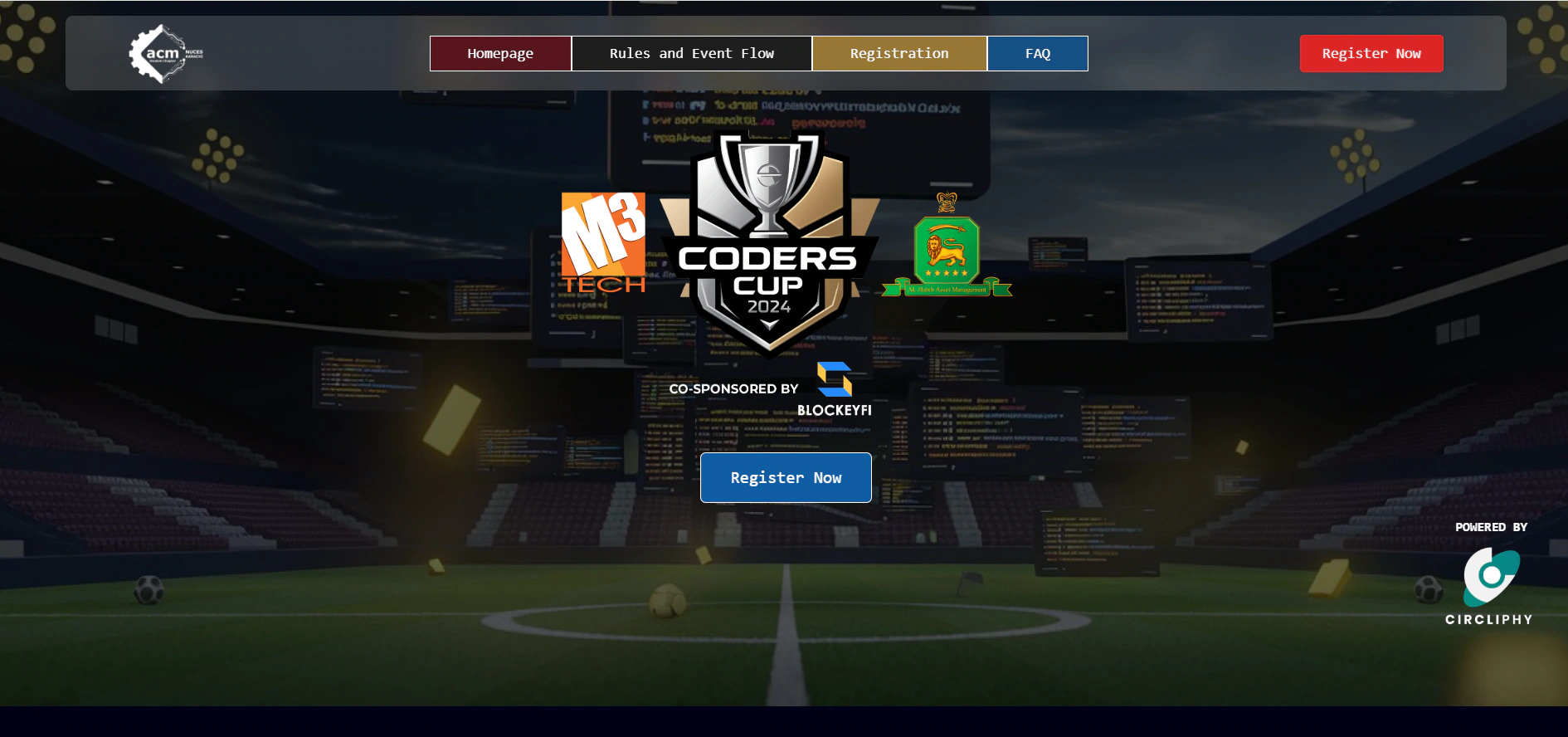 Coders Cup Registration Portal: PERN · 2.5K+ users